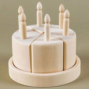 Wooden Birthday Cake