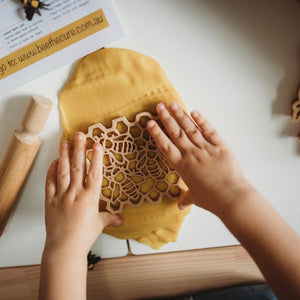 Kids Eco Dough Cutters-Bee and Honeycomb