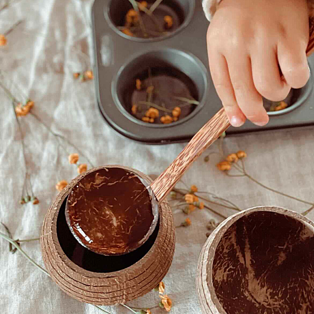 Coconut Ladle for Sensory Play