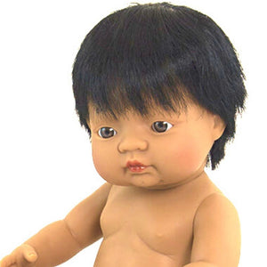 Anatomically Correct Latin American Boy Doll Undressed 38cm