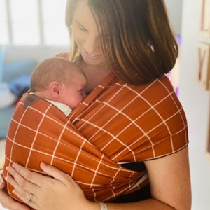 Rust Grid Baby Carrier
