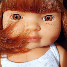 Load image into Gallery viewer, Anatomically Correct Doll Red Hair Girl Undressed 38cm