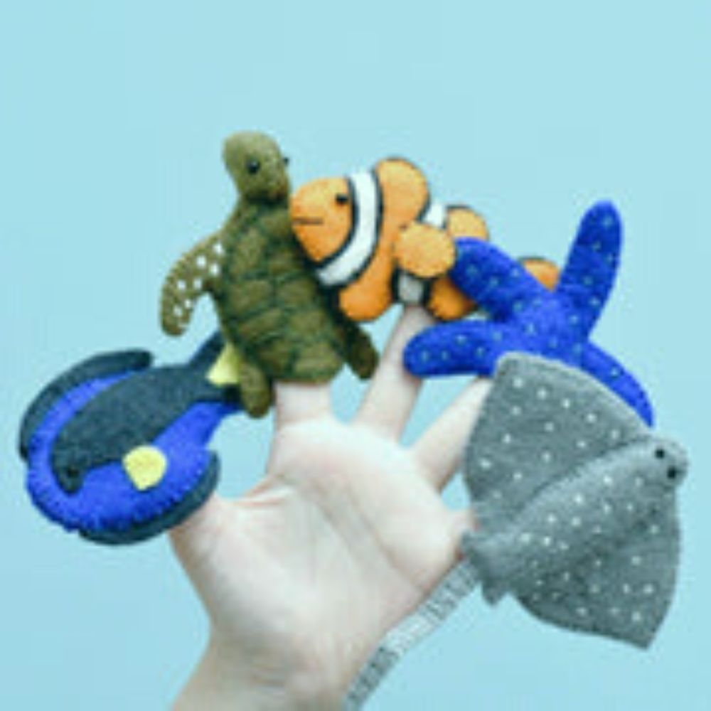 Australian Sea Animal Finger Puppet Set for Kids