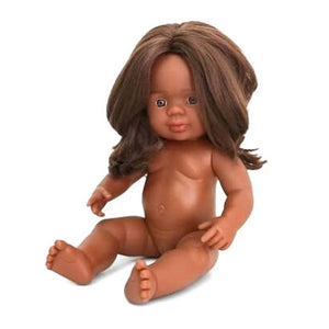 Anatomically Correct Aboriginal Girl Undressed Doll 38cm