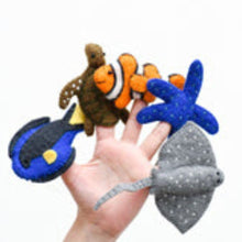 Load image into Gallery viewer, Australian Sea Animal Finger Puppet Set for Kids