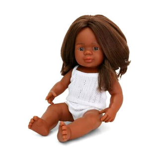 Anatomically Correct Aboriginal Girl Undressed Doll 38cm