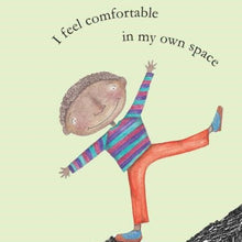 Load image into Gallery viewer, affirmation-card-for-kids-i-feel-comfortable-in-my-own-space