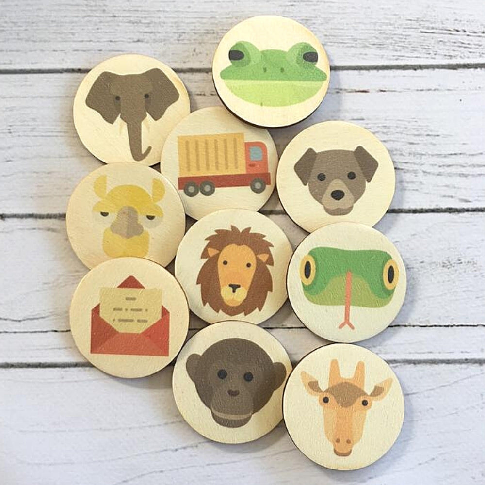wooden-discs-with-dear-zoo-book-characters